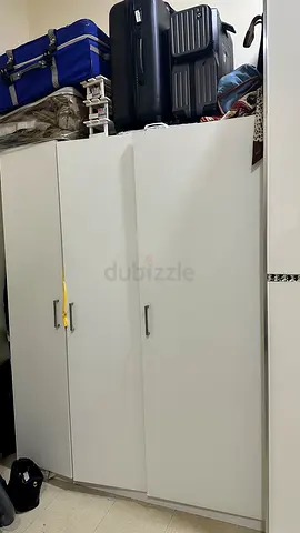 IKEA Three-door white wardrobe / cabinet in good used condition