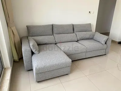 IKEA Esklstuna L Shape Sofa Bed Gray Good condition