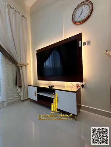 افخم وارقى غرفة وصاله مفروشه بالكامل فرش VIP جديد للايجار الشهري في الجرف 2 بجانب مدرسة الاقصى