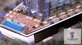 Furnished 1BR Apartment | Jade Tower Majan | Balcony &amp; Pool Access