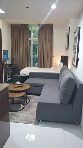 5500 including bills Fully Furnished studio apartment with balcony AND PARKING