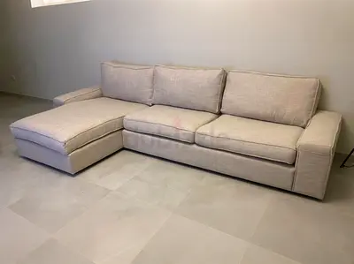 IKEA Kivik L Shape Sofa Beige Good condition
