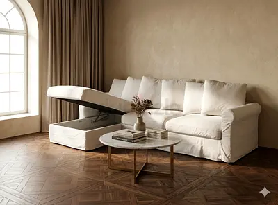 Ikea Gronlid L Shape Sofa bed with mattress