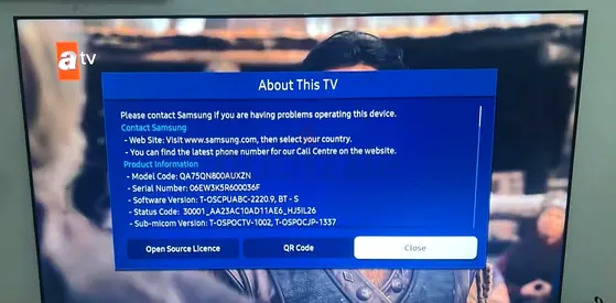 Samsung 75 Smart LED TV - Working, Good Condition