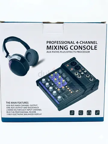 Professional 4 Channel Mixing Console - Brand New