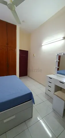 Full furnished room available with attached balcony working single lady or couple