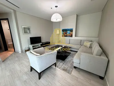 Fully Furnished 1BR Apartment | 2 Bathrooms | Gym & Cleaning | Prime Hamdan St