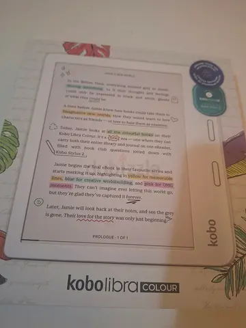 E-reader kobo libra colour