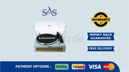 LENCO Turntable | 4 built-in speakers | New - Delivery | Warranty | Fabric LS-440BUBG