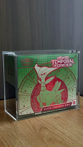 Pokémon Scarlet  Violet Temporal Forces Elite Trainer Box (sealed) in display case