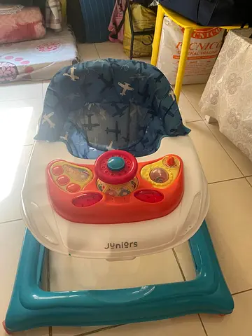 Juniors baby walker with activity tray - good used condition