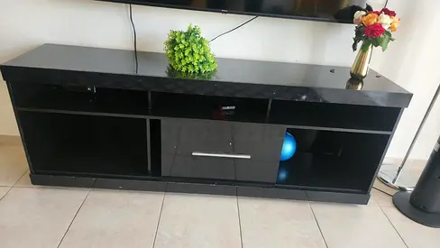 Black TV Entertainment Unit / Console - Good Condition