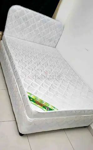 Twin size base bed with mattress.  Same day delivery available