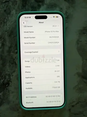 iPhone 15 Pro Max 1TB | Natural Titanium | Massive Storage