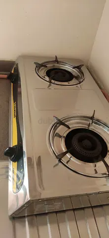 Stainless Steel 2-Burner Gas Stove (Countertop) - Good Working Condition