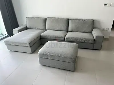 IKEA Kivik L Shape Sofa Gray Good condition