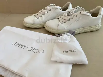 Jimmy Choo white trainers size 36