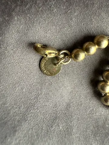 diamond beaded bracelet Tiffany  Co. tag