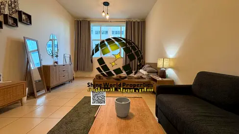 للبيع شقة استديو بمساحة واسعه ب ابراج عجمان ون