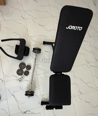 Adjustable JOROTO Weight Bench, Dumbbell Set and Xiaomi Smart Abdominal Wheel