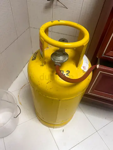 Used LPG Gas Cylinder (Yellow) - Good Condition