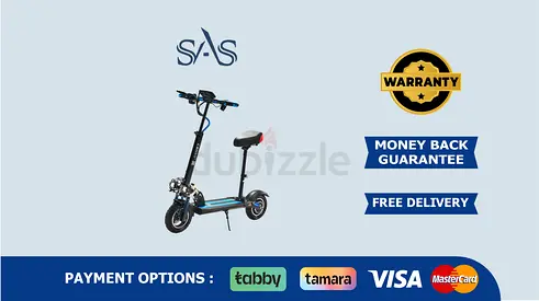 CRONY V10 - LCD Display Electric Scooter | Seat |  1200W Motor | 40-55KM/H Speed | Blue