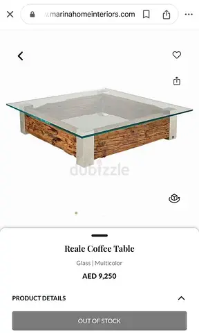High quality Marina Home reale coffee table like a new condition