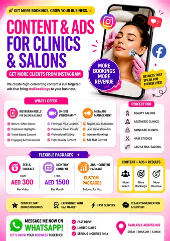 Content  Ads for Clinics  Salons | Get More Clients from Instagram
