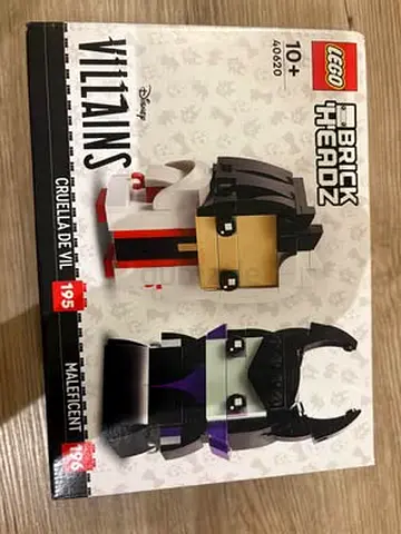 FLASH SALE BRAND NEW LEGO 40620 BRICKHEADZ CRUELLA AND MALEFICENT