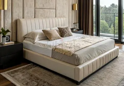 Brand new Beige colour 180*200 king size bed