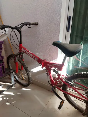 Red Hummer Full-Suspension Mountain Bike — Used