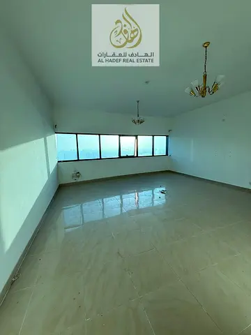 Two bedroom apartment with maid room for rent in Mamzar Al Taawun with full facilities gym pool tennis court free parking and direct Dubai access
