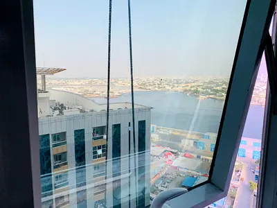 للبيع غرفه وصاله بلكونه 2حمام اطلاله مفتوحه السعر 600الف كاش مع باركن جيم مسبح