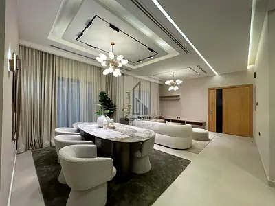 👌 Includes registration and ownership fees Modern finished villa Ground + First + with a large yard 📍 Al-Hilw 2 Land area 3014 sq m 👣 Building area 3200 sq m 👣 Consisting of: - 4 master bedrooms - Liv
