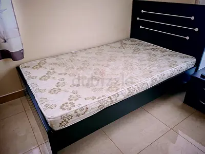 Double bed frame with mattress - Good condition