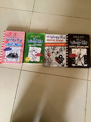 Set of 4 Diary of a Wimpy Kid Books - Mixed Editions