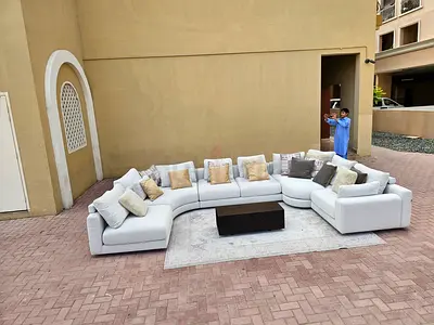 Chattlesmore olta u shape sofa with coffee table