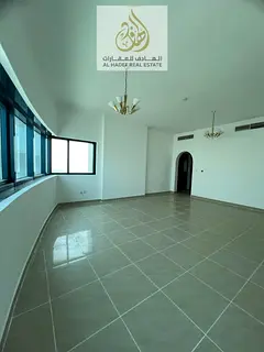 One bedroom apartment for rent in Mamzar Al Taawun with Dubai view full facilities gym pool tennis c