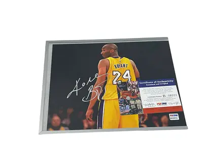Kobe Bryant Photo Hand Signed PSA/DNA