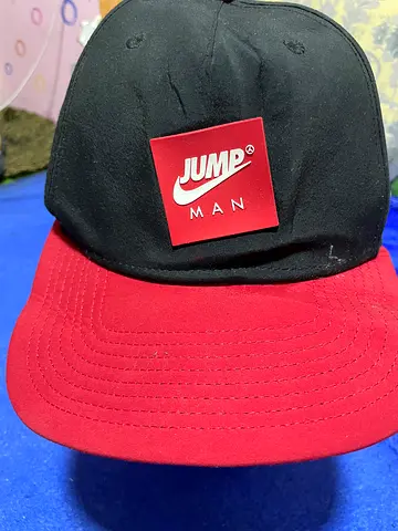 Red and Black Jump Man Baseball Cap