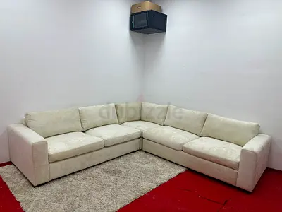 Amazing condition pottery barn beige color corner sofa