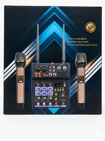 Professional Mixer with 2 Microphones - Brand New