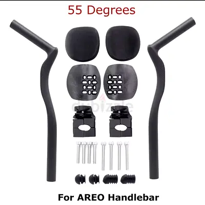 Full Carbon Bicycle Rest TT Handlebar 55° For Aero Handlebar Extension With Clip