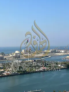 For Rent in Sharjah, Al Majaz 1: Luxurious 3-bedroom apartment with a direct sea view, featuring a l