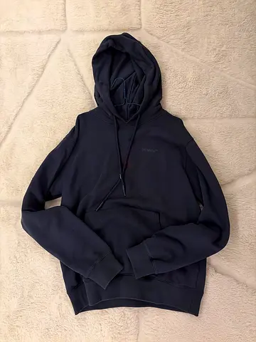 OFF WHITE Navy Mens Hoodie