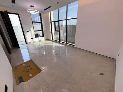 A brand new villa for rent in Al Zahiyah, Ajman, located on the main road near the Sheikh Mohammed Bin Zayed Road exit, in a quiet and upscale area.