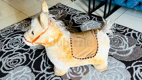 Jumping, Plush horse Ride-On Toy / Stuffed Animal with Handle