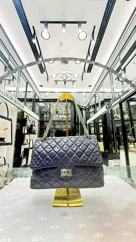 Chanel Lambskin 2.55 Reissue Navy Blue Flap Bag (Authentic/PreOwned)