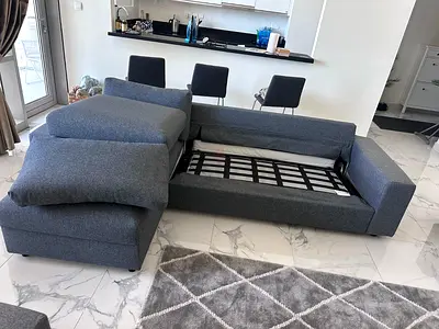 Ikea vimle L shape sofa bed with mattress