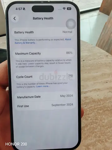 iPhone with 86% Battery Health — Used, Good Screen